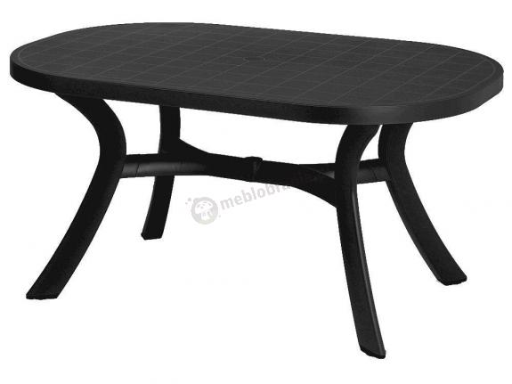 Nardi Toscana 145 stół ogrodowy plastikowy owalny Antracite