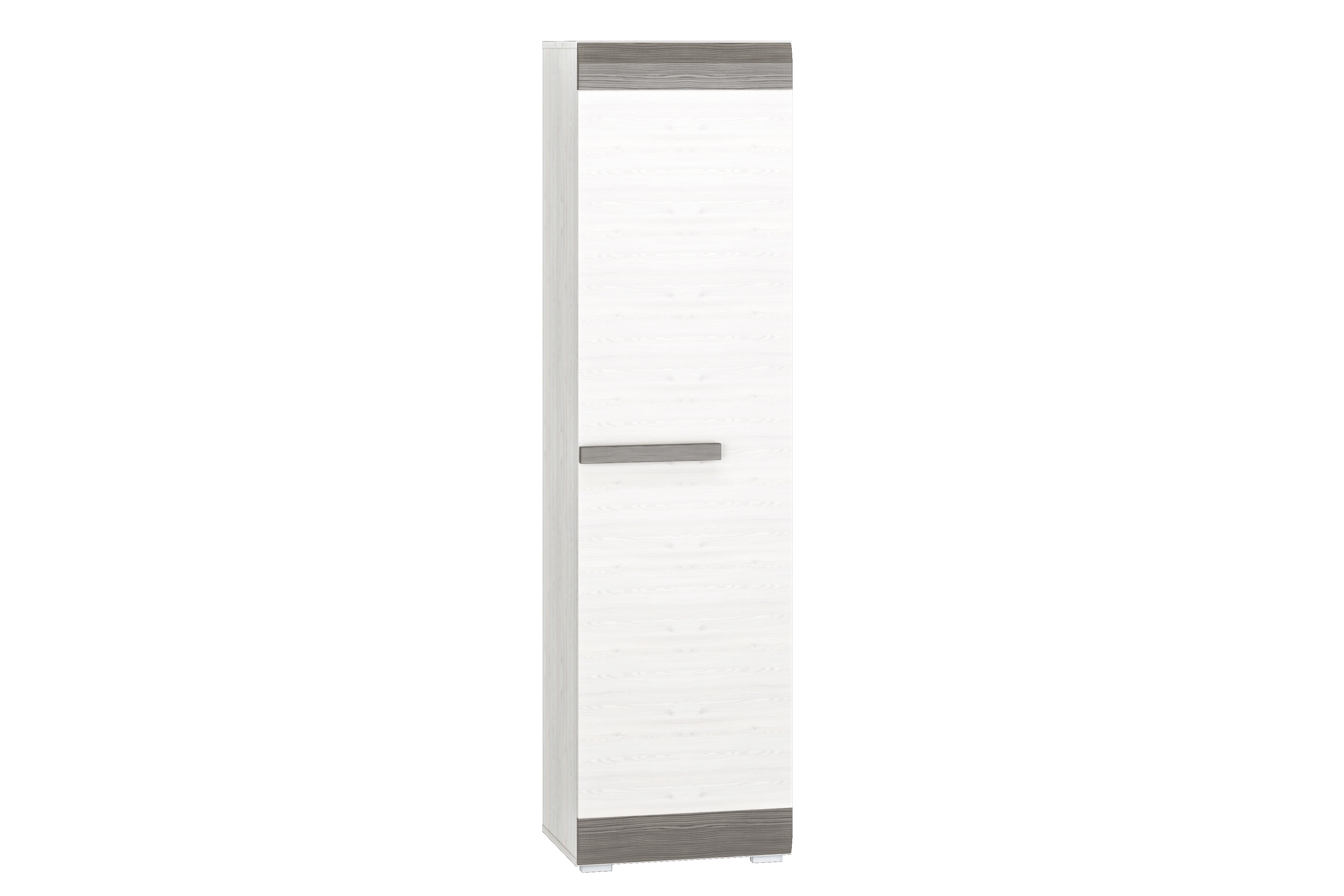 Szafa Tonemo 19 jednodrzwiowa 55 cm - sosna śnieżna / new grey
