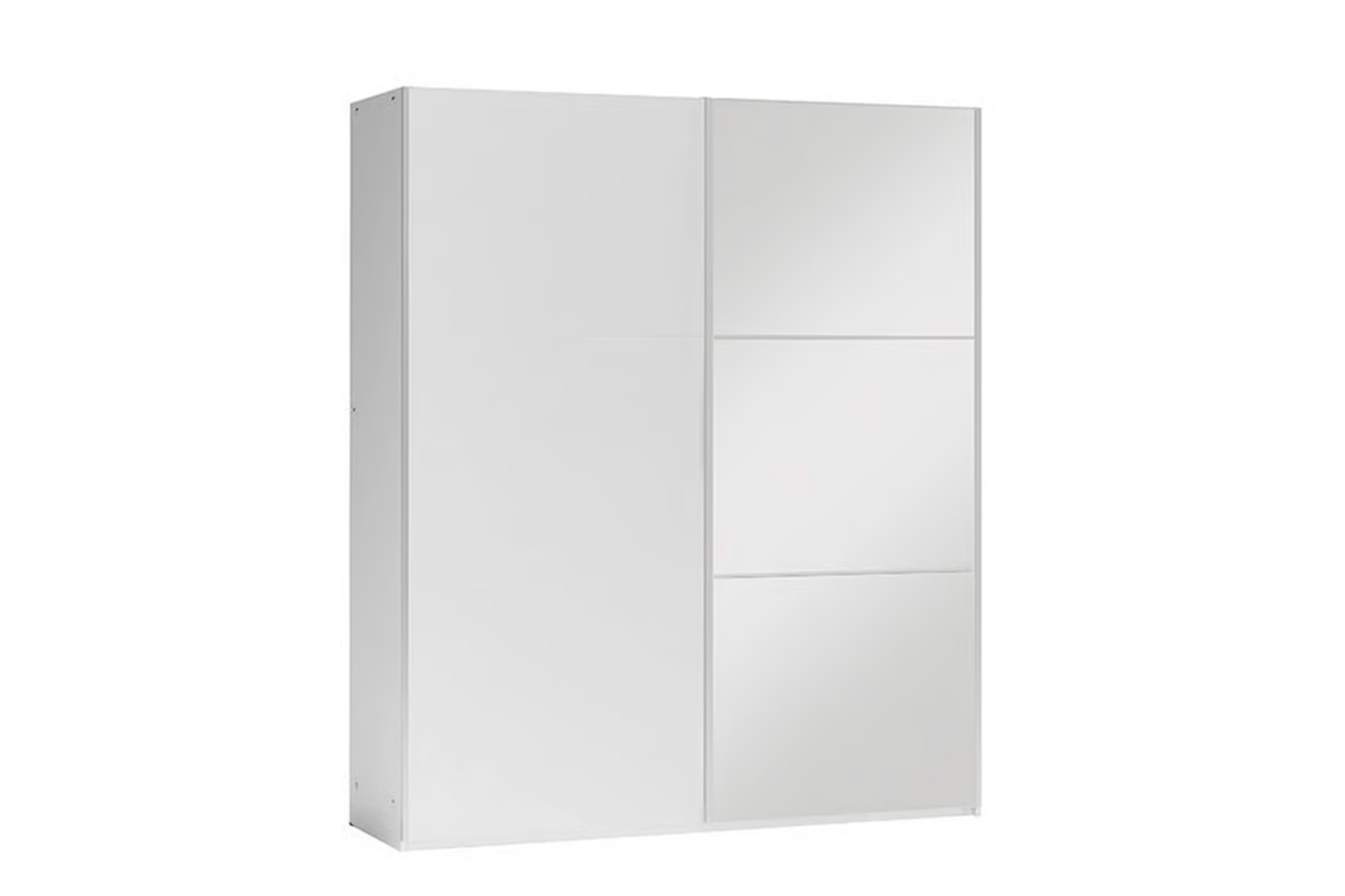 Szafa przesuwna z lustrem Vigo 150 cm - biała