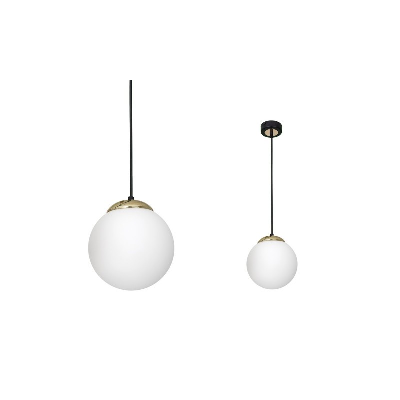 Lampa Wisząca Sparta Black / Gold 1Xe27