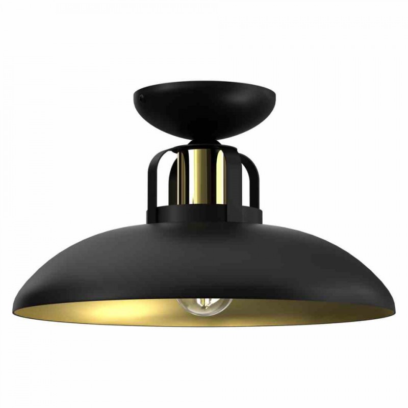 Lampa Sufitowa Felix Black/Gold 1Xe27