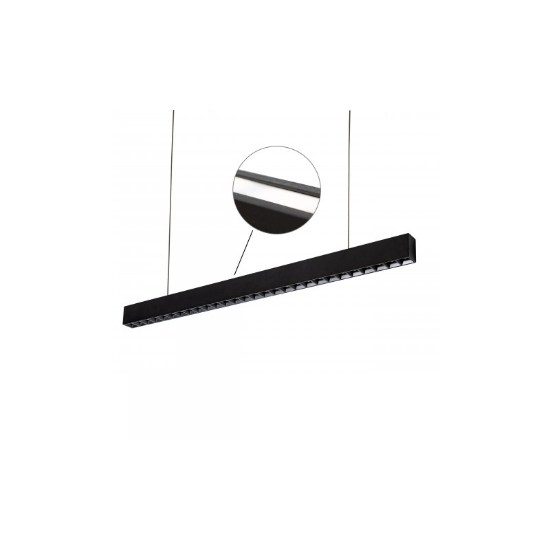 Allday Inspire Two Sides Dark Light 80St Black 930 63W 230V 168Cm Black Casambi