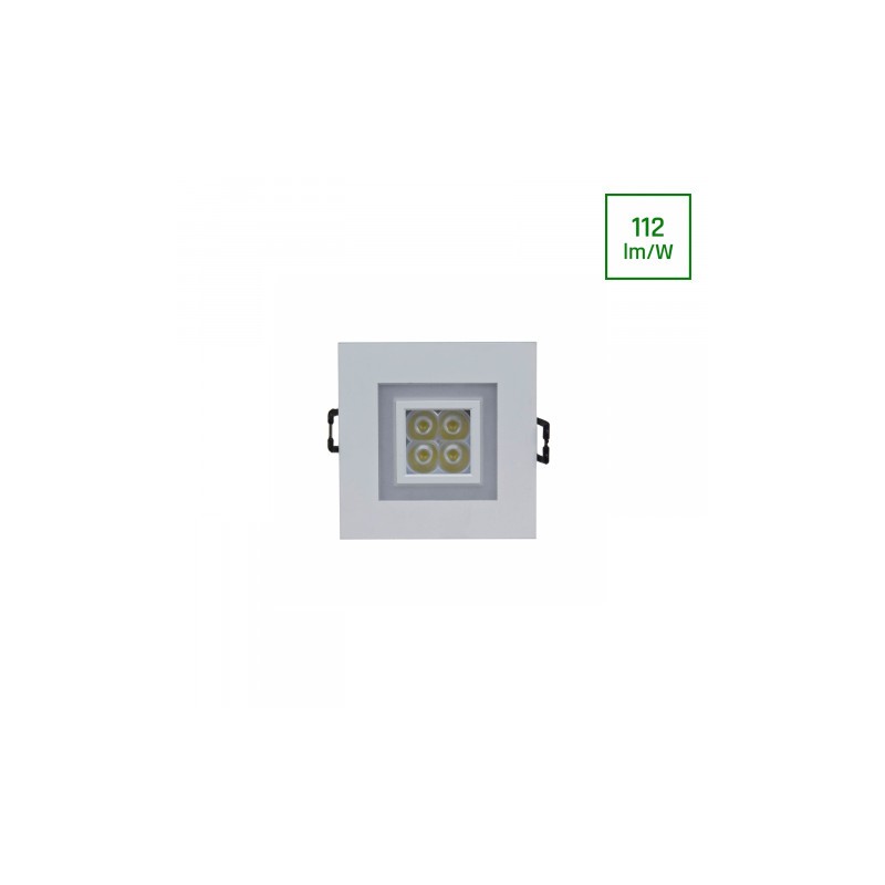 Fiale 4Led 4X1W 30St 230V Square Z Ramką Ciepłobiałą Ww Oczka Ledowe &