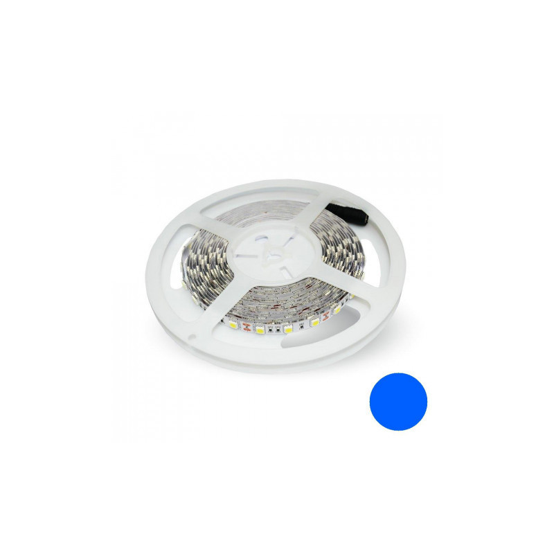 Taśma Led V-Tac Smd5050 300Led Ip20 11W/M Vt-5050 Niebieski 900Lm