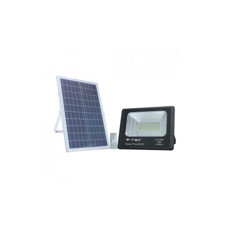 Halogen Ogrodowy Led Solarny V-Tac 40W Vt-200W 6000K Ip65 3100Lm