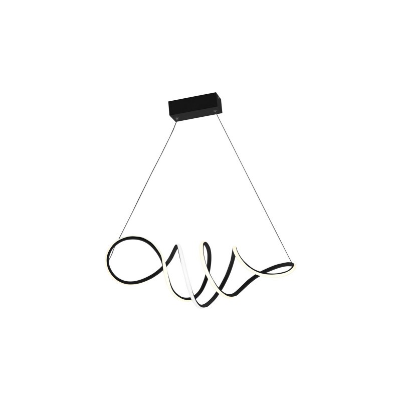 Nowoczesna Wisząca Lampa Czarna 56W Loca 4000K
