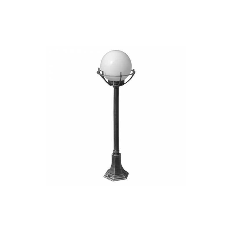 Kule Z Koszykiem 200 Su-Ma - Stojąca Lampa Ogrodowa - Klosz Biały 102Cm E27 1X60W