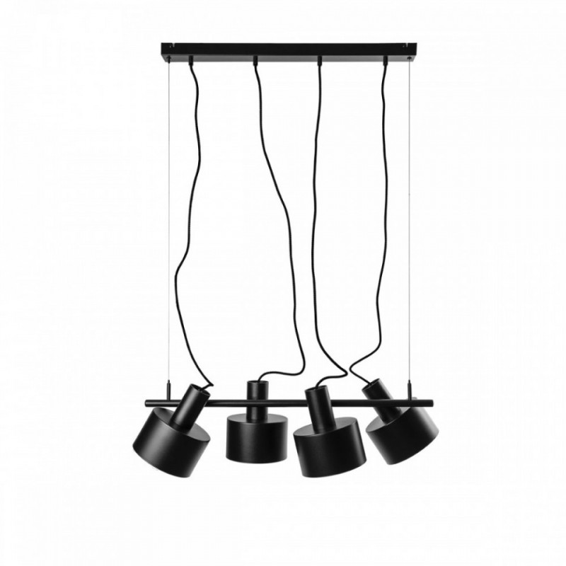 Enkel 4 Czarna Lampa Wisząca
