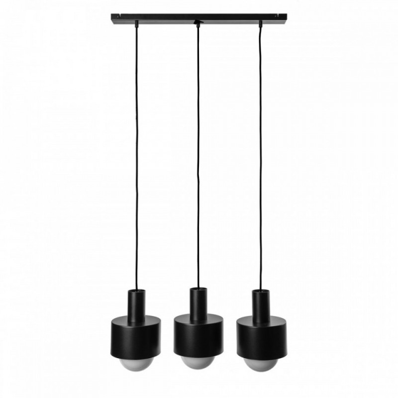 Enkel 3 Czarna Sufitowa Lampa Wisząca