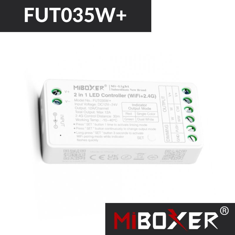 Sterownik 2W1 Mono/Cct 12V-24Vdc 12A Wifi Fut035W+