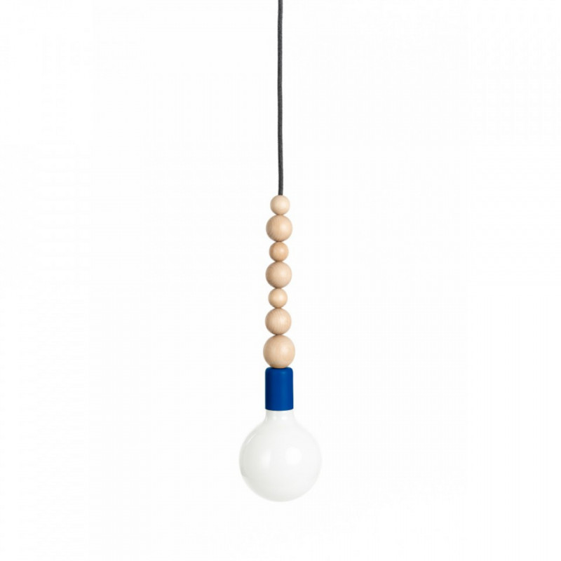 Loft Sfarer Ciemnoniebieska Strukturalna Lampa Wisząca Kolorowe Kable