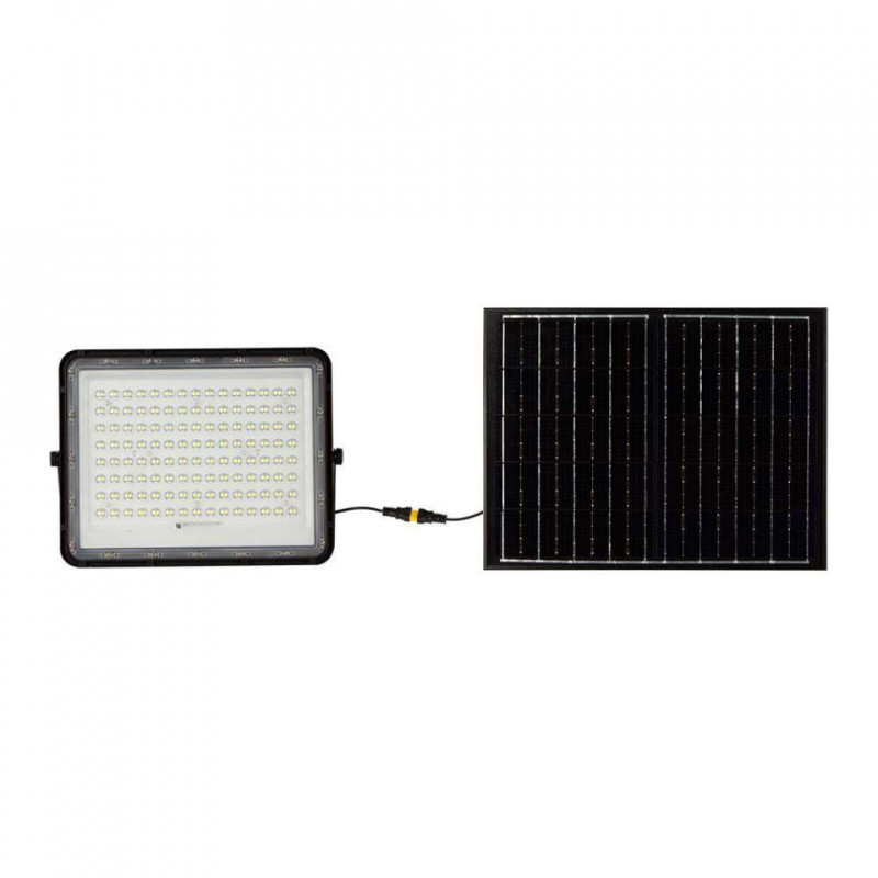 Projektor Led Solarny V-Tac 180W Pilot, Auto, Timer, Ip65 Czarny Vt-180W 4000K 1800Lm 2 Lata Gwarancji