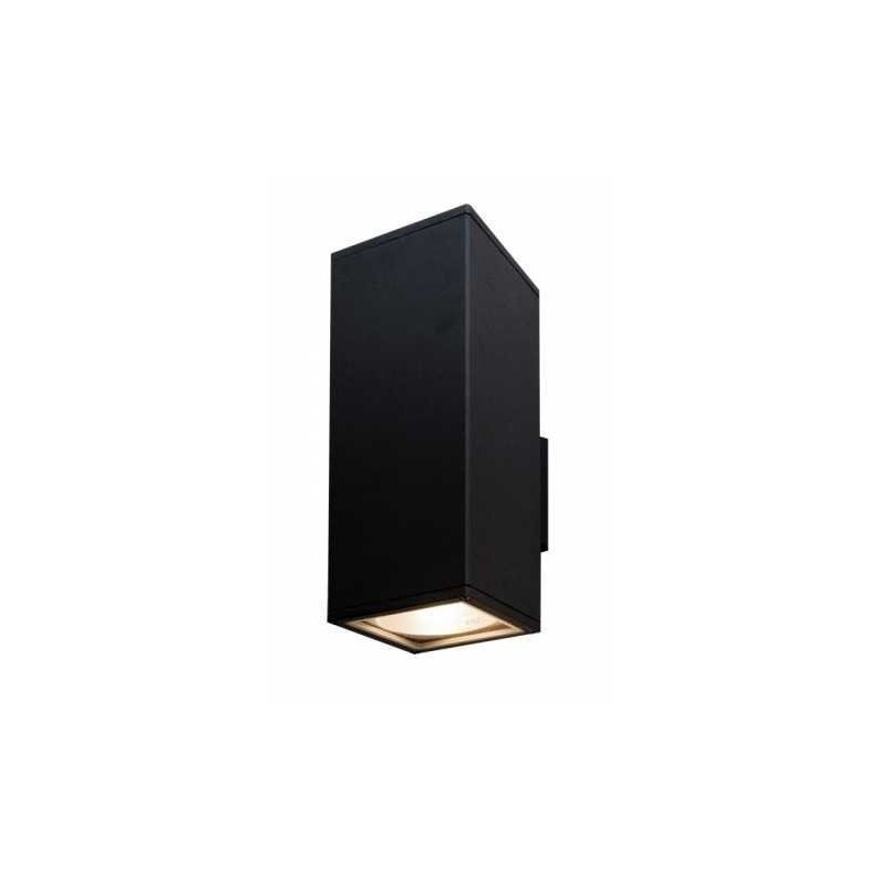 Adela 8001Bl Su-Ma - Lampa Elewacyjna - Kwadratowa, Czarna, 30Cm - 2Xe27