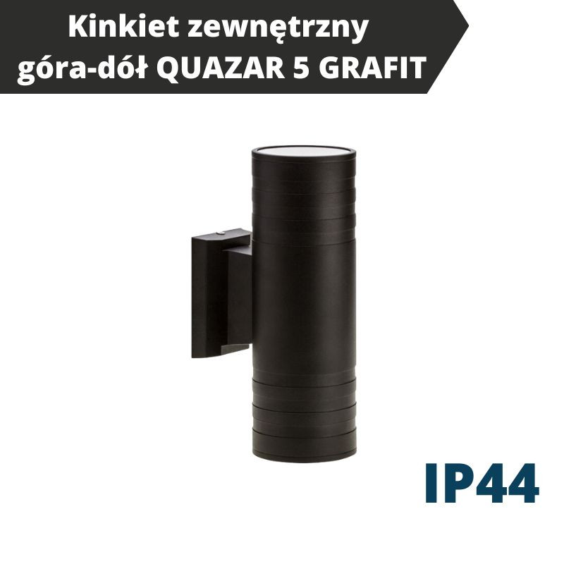 Kinkiet Zewnętrzny Góra-Dół Quazar 5 Grafit