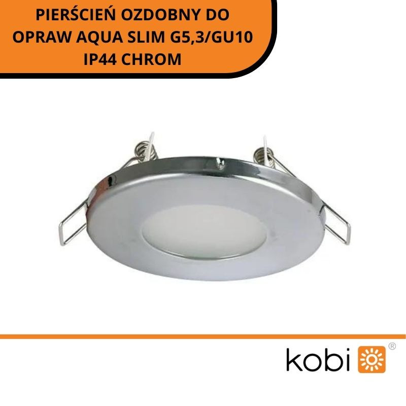 Pierścień Ozdobny Do Opraw Aqua Slim G5,3/Gu10 Ip44 Chrom
