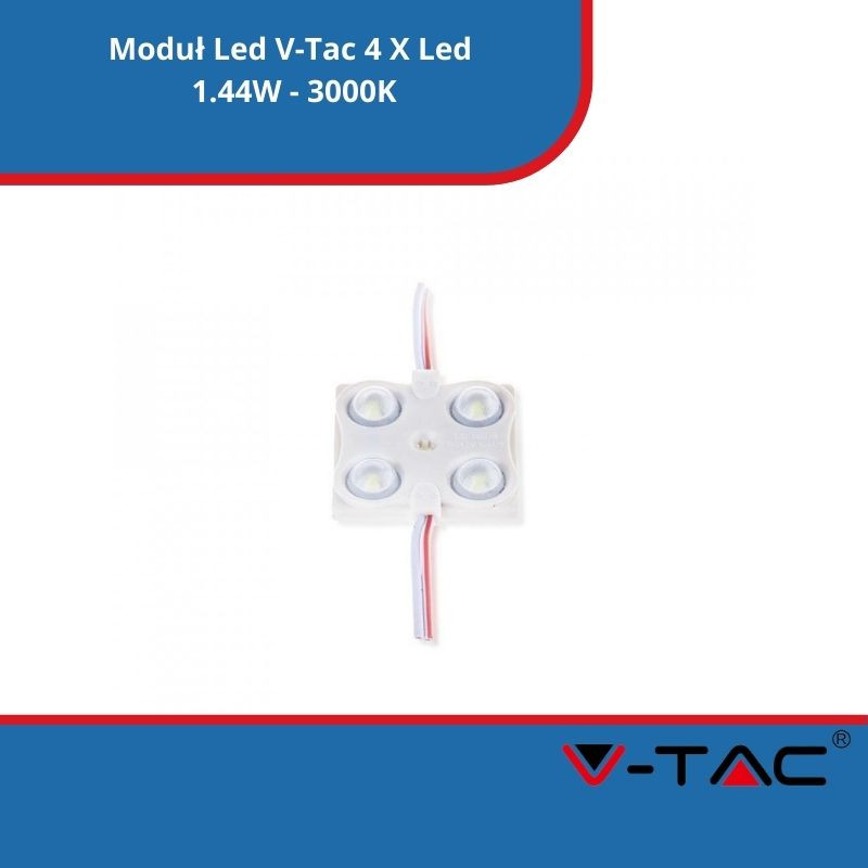 Moduł Led V-Tac 4 X Led 1.44W - 3000K