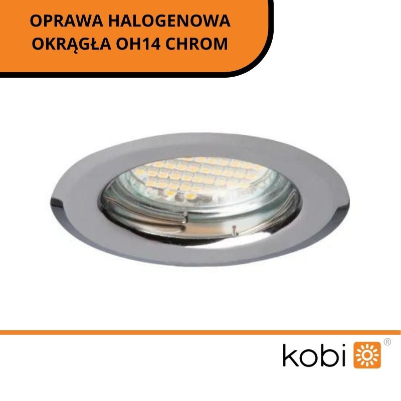 Oprawa Halogenowa Okrągła Oh14 Chrom