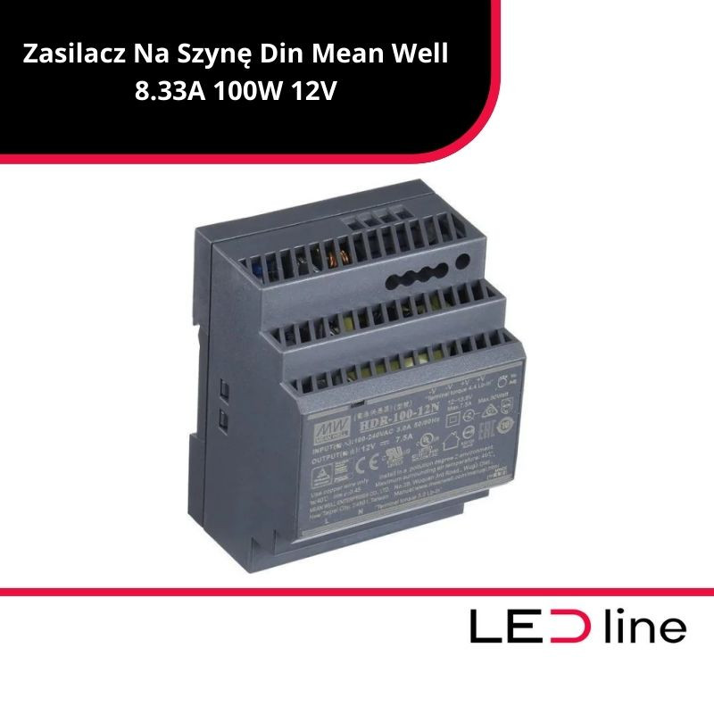 Zasilacz Hdr-100-12N 7,5A 100W 12V Din