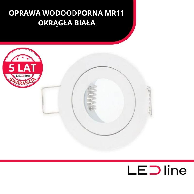 Led Line™ Oprawa Sufitowa Wodoodporna Mr11 Okrągła Biała
