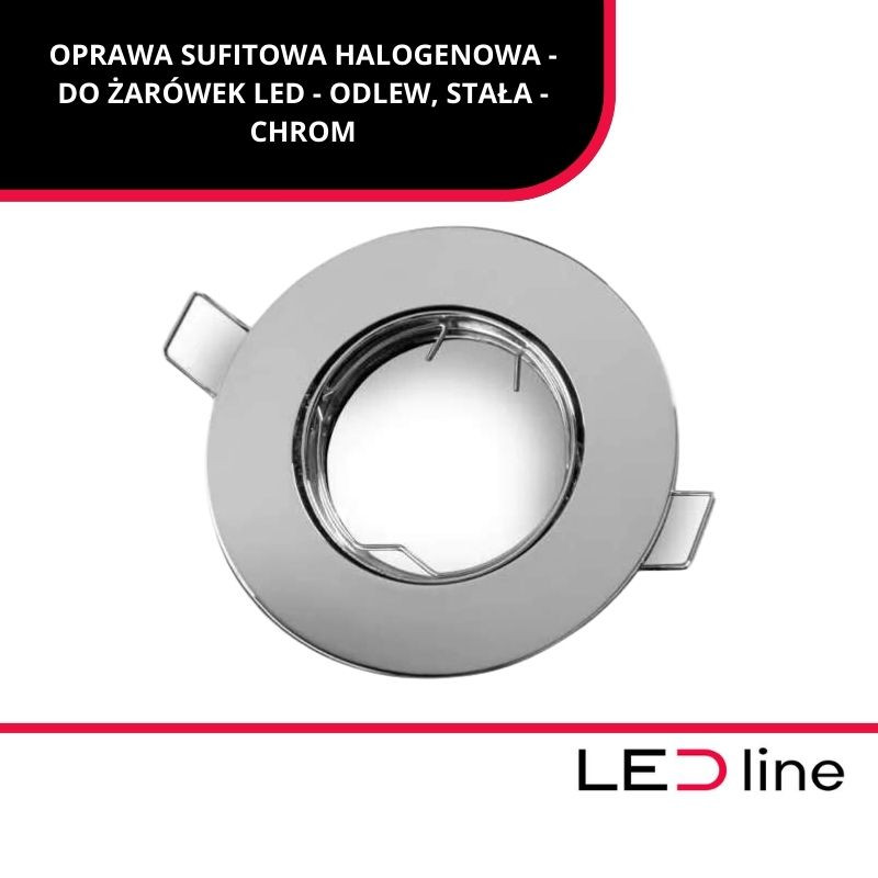 Led Line™ Oprawa Sufitowa Okrągła Odlew Satyna