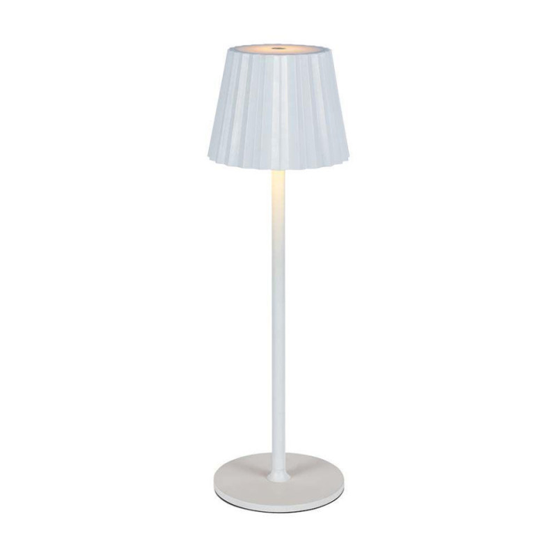 Lampka Biurkowa Nocna V-Tac 4W Led 37Cm Ładowanie Usb Ściemnianie Biała Vt-1028 3000K-6000K 150Lm
