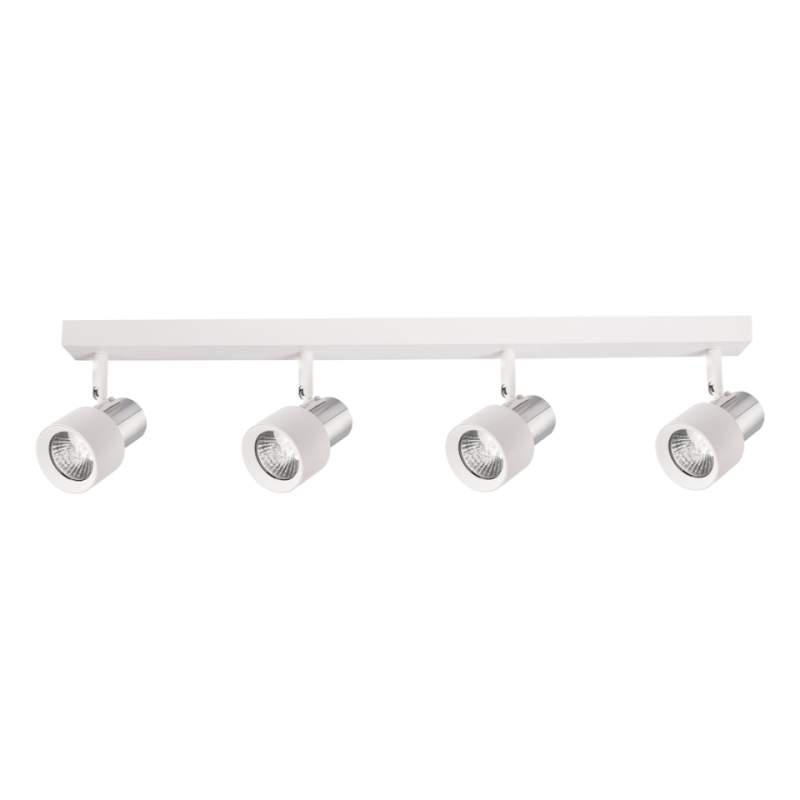 4-Punktowy Reflektor Biały Lampa Sufitowa Cino 4Xgu10 Chrom