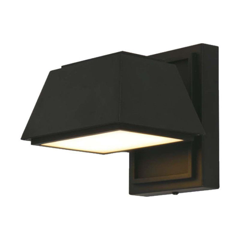 Kinkiet Cienny V-Tac 14W Led Czarny Gra D Ip65 Vt-1192 4000K 1950Lm