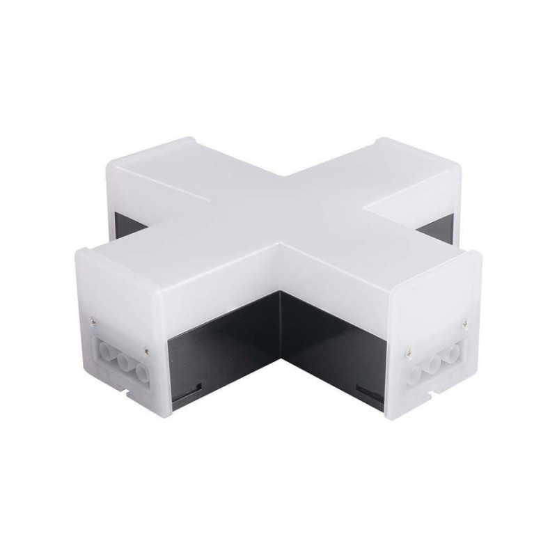 Łącznik Krzyżowy Systemu Linear Light Czarny V-Tac Vt-4140 4000K 1200Lm 3 Lata Gwarancji
