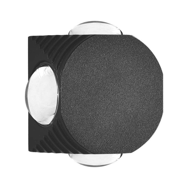 Oprawa Ścienna Góra Dół V-Tac 4W Led Ip54 Czarna Vt-2544 3000K 390Lm