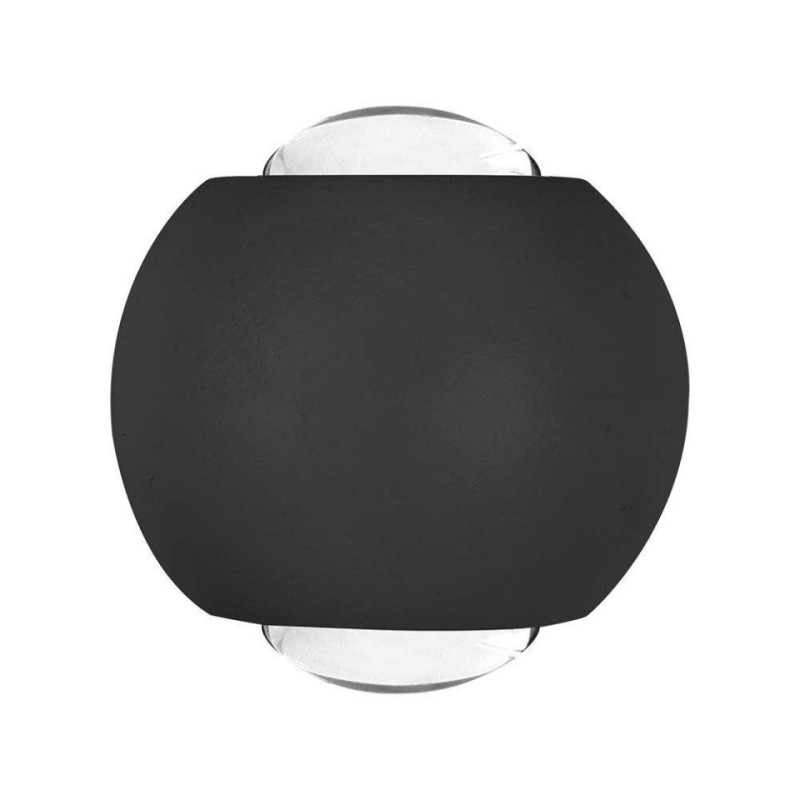 Oprawa Ścienna Góra Dół V-Tac 2W Led Ip54 Czarna Vt-2502 4000K 200Lm