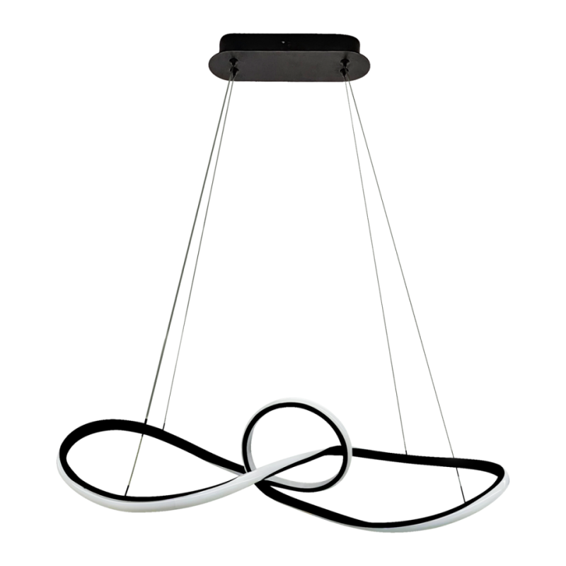 Elegancka Nowoczesna Lampa Wisząca Marco Czarna 42W Led