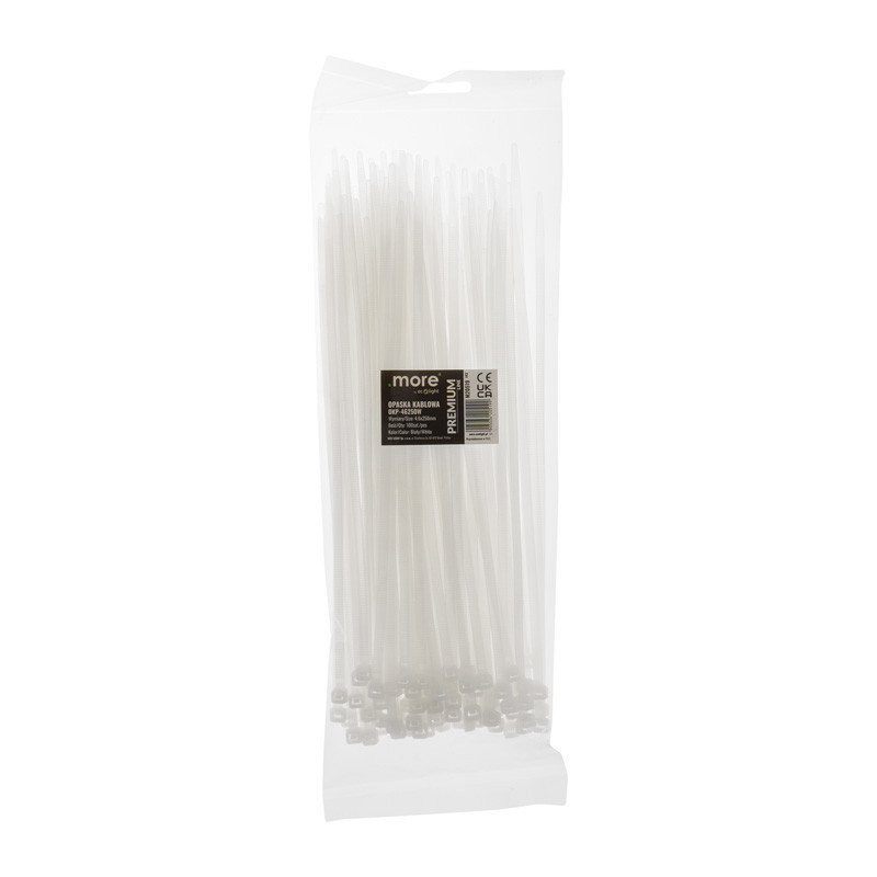Opaska Kablowa Premium Okp-46250W 4.6X250Mm Biała