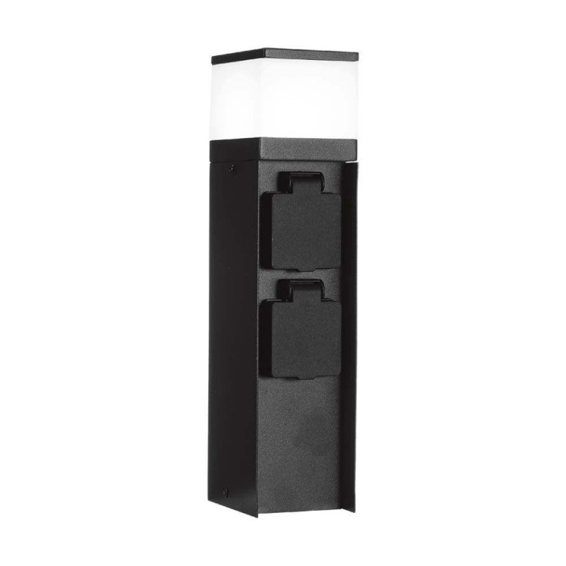 Słupek Ogrodowy Led G9 V-Tac 2 Gniazda 2X16A 23Cm 3600W Ip44 Grafit Vt-1197 3 Lata Gwarancji