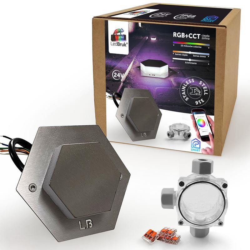 Oprawa Najazdowa Ledbruk Stal Pełna 24V Rgb+Cct