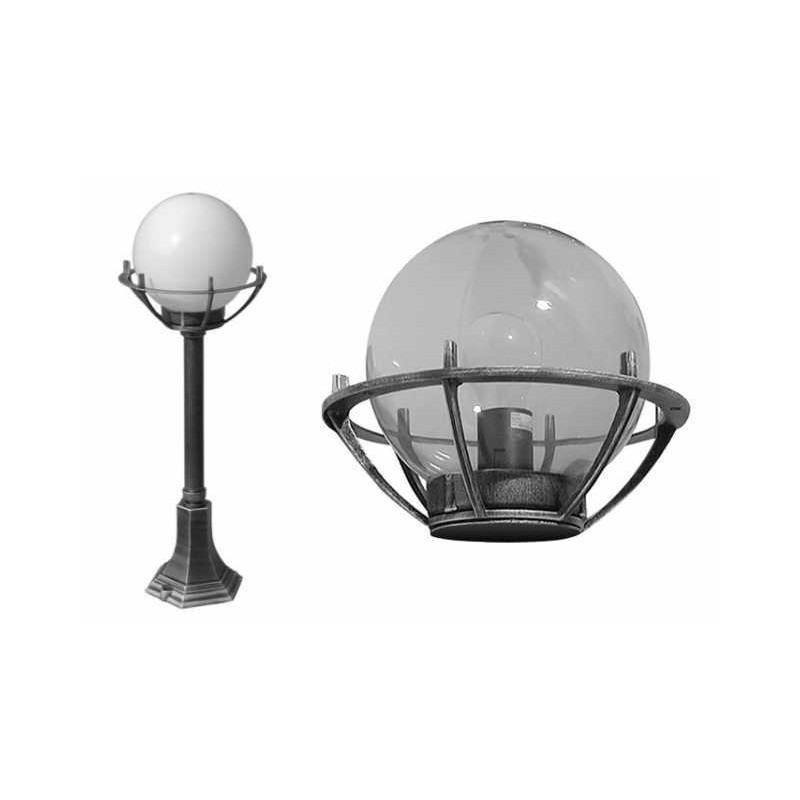 Kule Z Koszykiem 200 Su-Ma - Stojąca Lampa Ogrodowa - Klosz Przydymiony 72Cm E27 1X60W