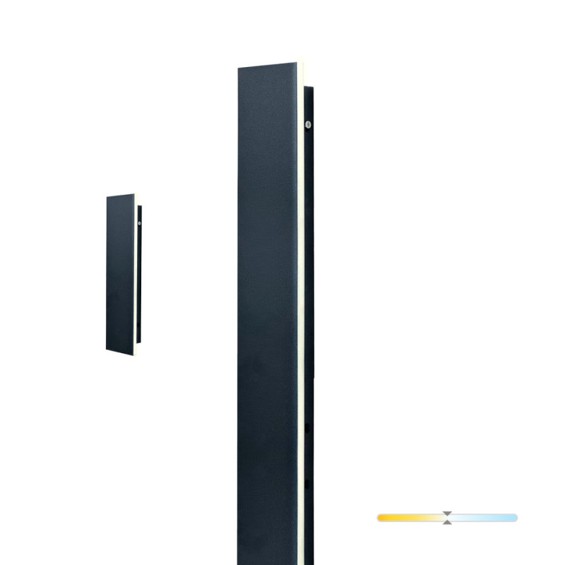 Kinkiet Ogrodowy Led Mirana 8W 30Cm 4000K Ip44 Czarny Kobi