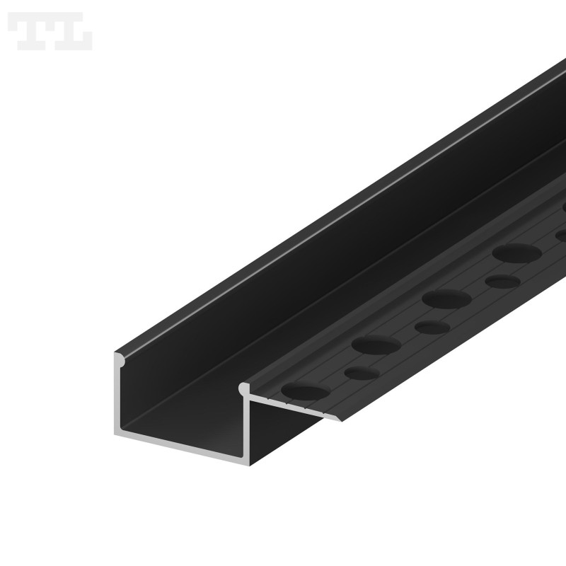 Profil Led Z Jednym Skrzydłem Gk14-3 1/2 Czarny Ral9005 2 M
