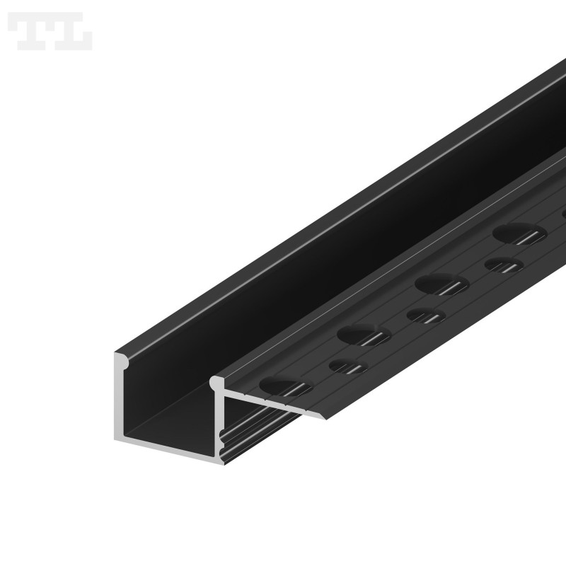 Profil Led Gk Z Jednym Uchem Gk18-3 1/2 Czarny Ral9005 3 M