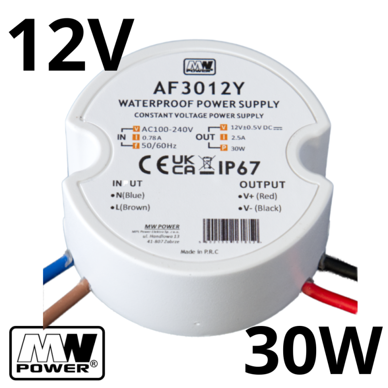 Zasilacz do puszkowy 30W 12V Af3012Y