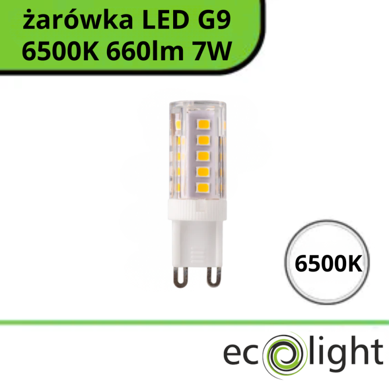 Żarówka LED G9 7W 6500K 660Lm