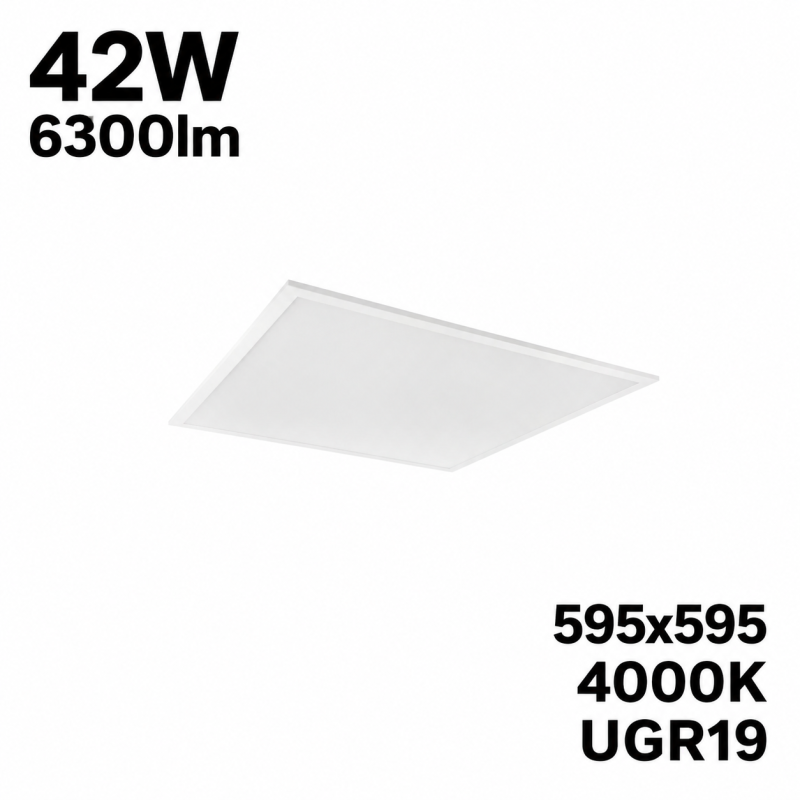 Led Line Prime Panel Backlit 42W 4000K 6300Lm Ugr 19 595X595