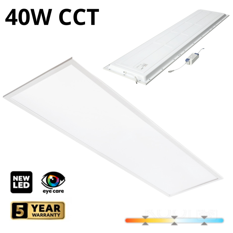 Panel Led 30X120 Capri G2 25-36- 40W 3CCT Ip44 Kobi Pro