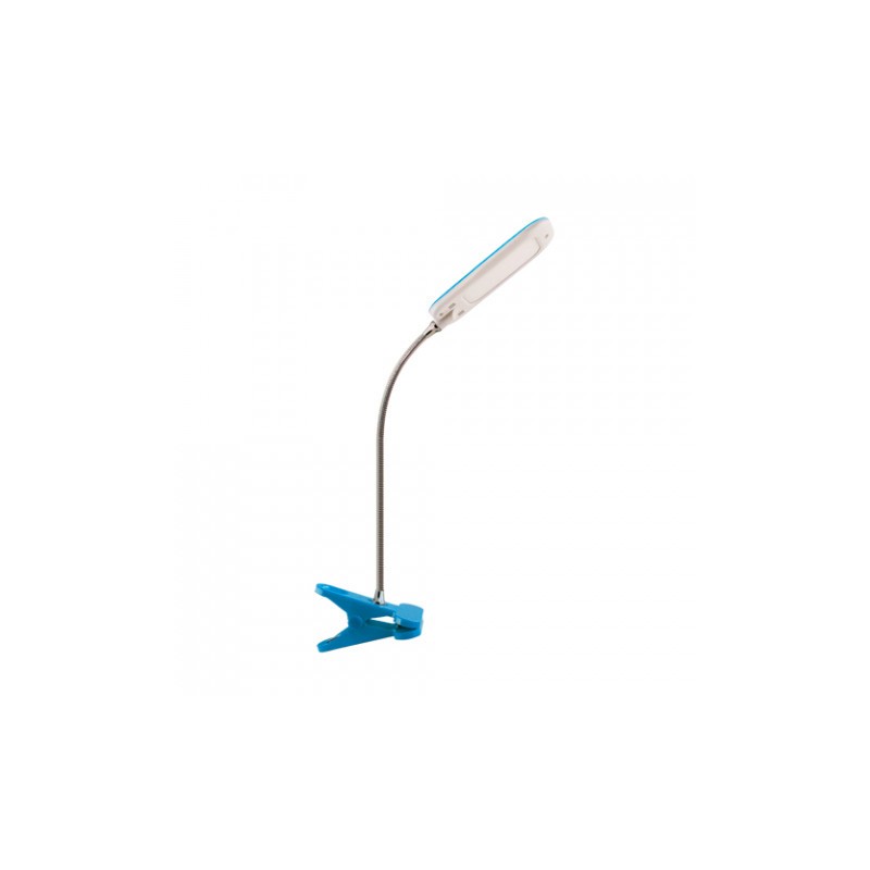 Lampka Z Klipsem Biurkowa 6W Dori Led Niebieska