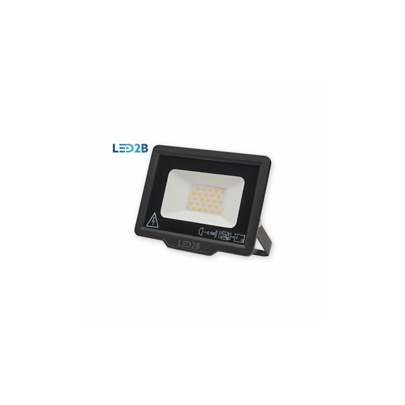 Oprawa Led Mh 20W Czarna Barwa Ciepłobiała Led2B