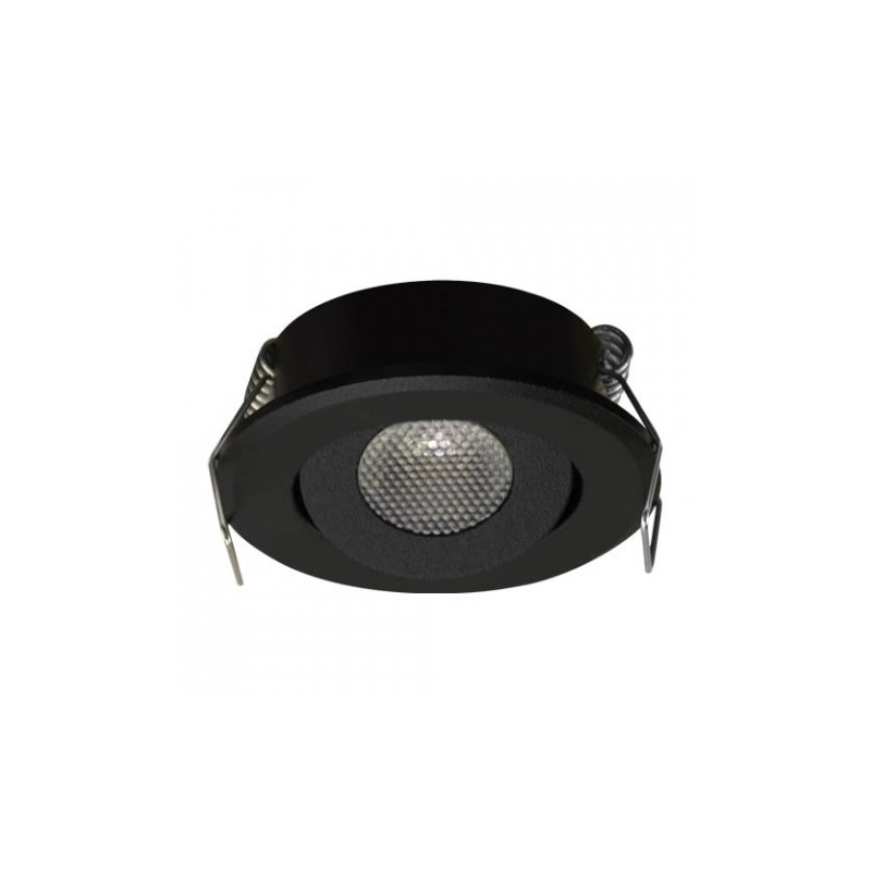 Nowoczesna Czarna Podtynkowa Oprawa Mati Led C 1,5W 4000K