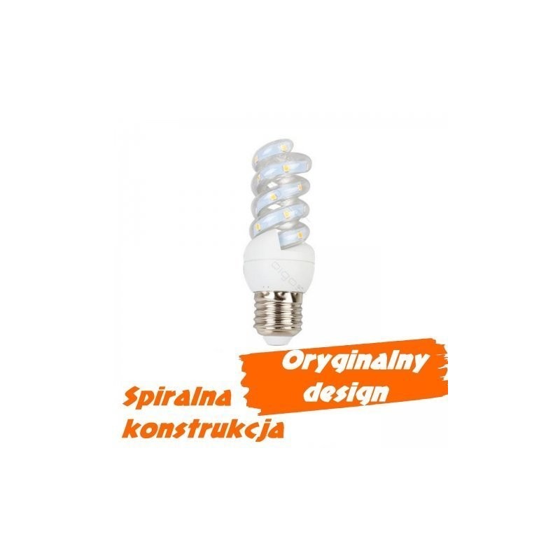 Żarówka Led E27 5W 450Lm 3000K Spirala - Biała Ciepła