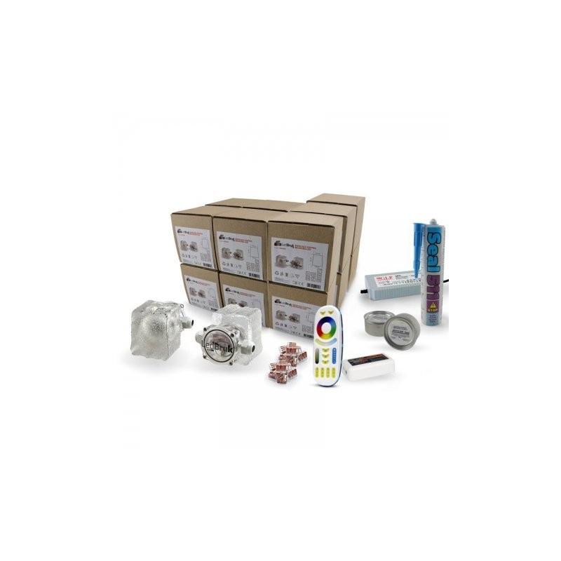 Kostka Brukowa Led Creativ Rgb+Bc - Zestaw 14Szt