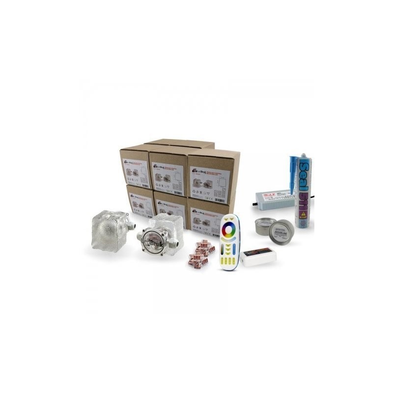 Kostka Brukowa Led Creativ Rgb+Bz - Zestaw 10Szt