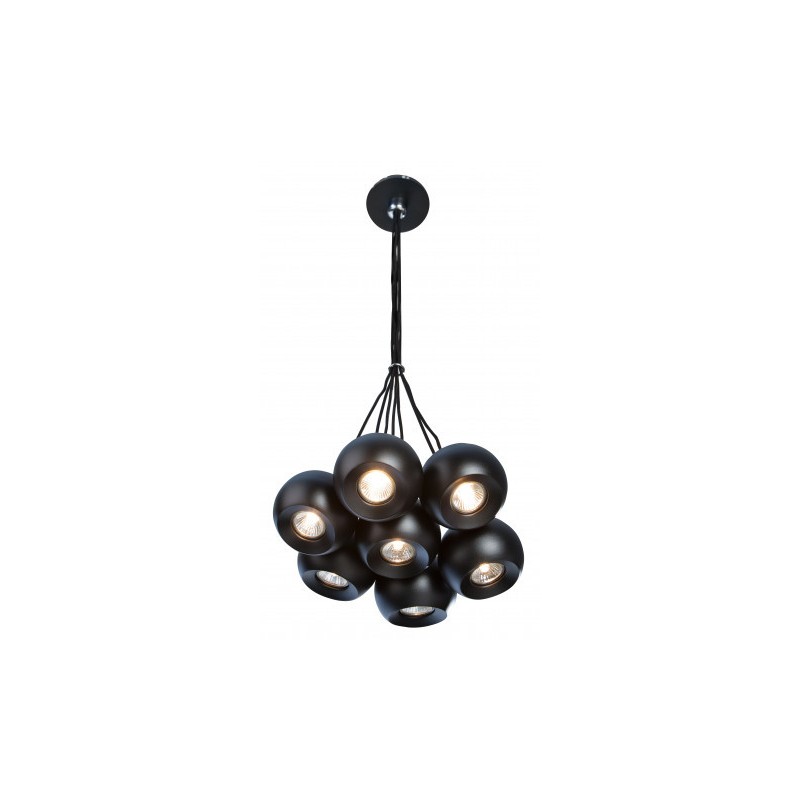 Czarna Nowoczesna Lampa Wisząca Gulia 7