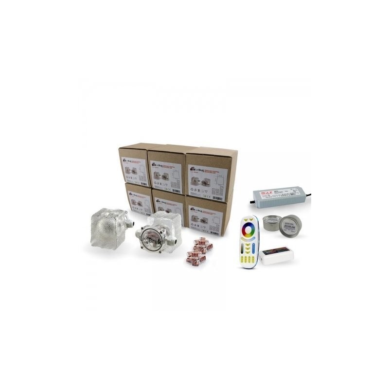 Kostka Brukowa Led Creativ Rgb+Bz - Zestaw 6Szt